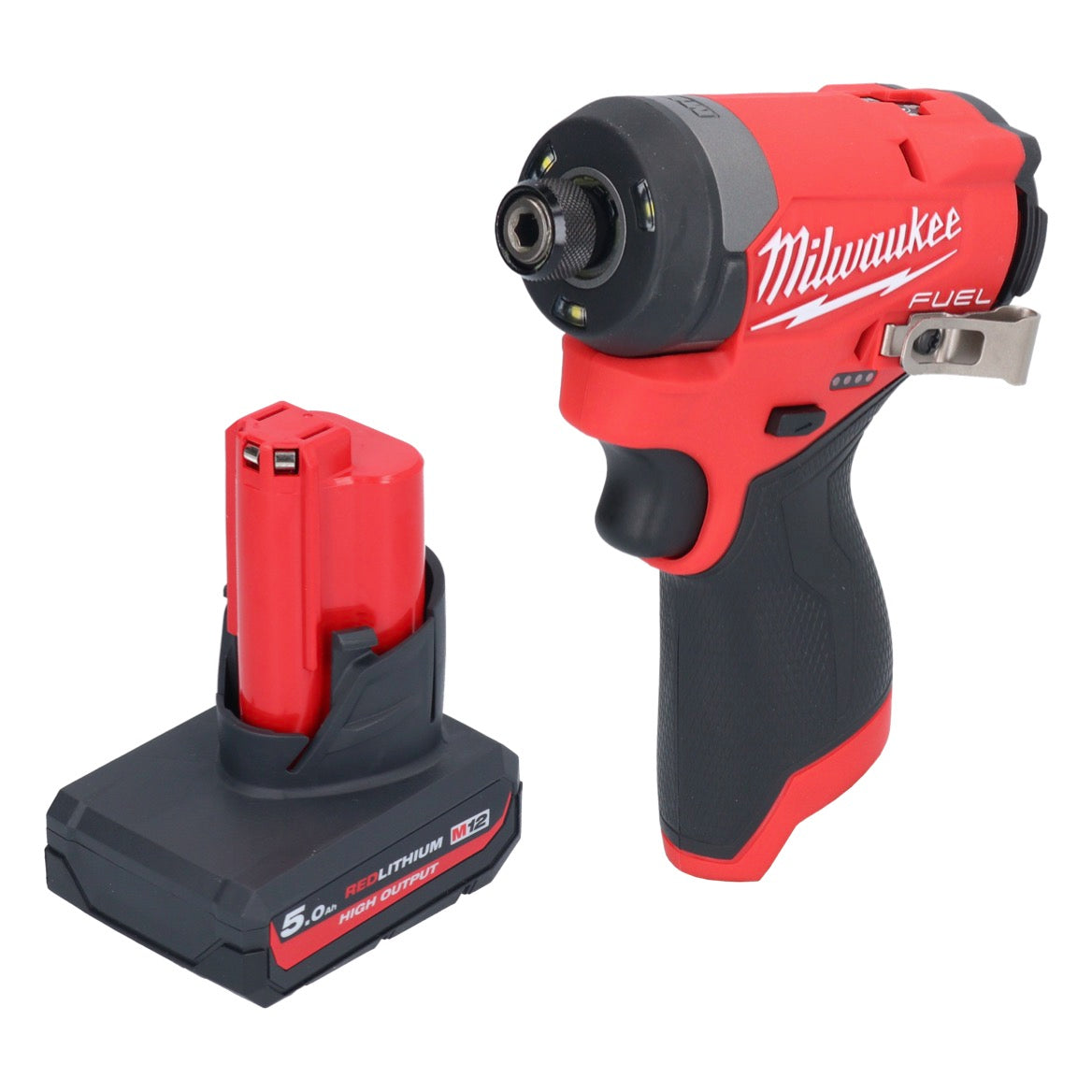 Milwaukee M12 FID2-501 Akku Schlagschrauber 12 V 170 Nm 1/4" Brushless + 1x Akku 5,0 Ah - ohne Ladegerät