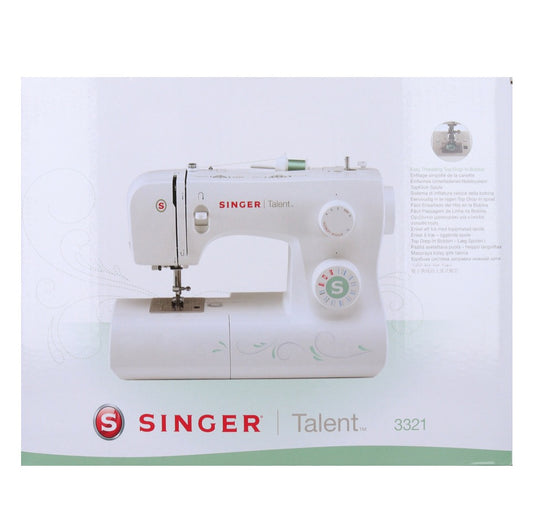 Singer TALENT 3321 Machine à coudre semi-automatique 85 watts 1100 tr/min 21 programmes de couture