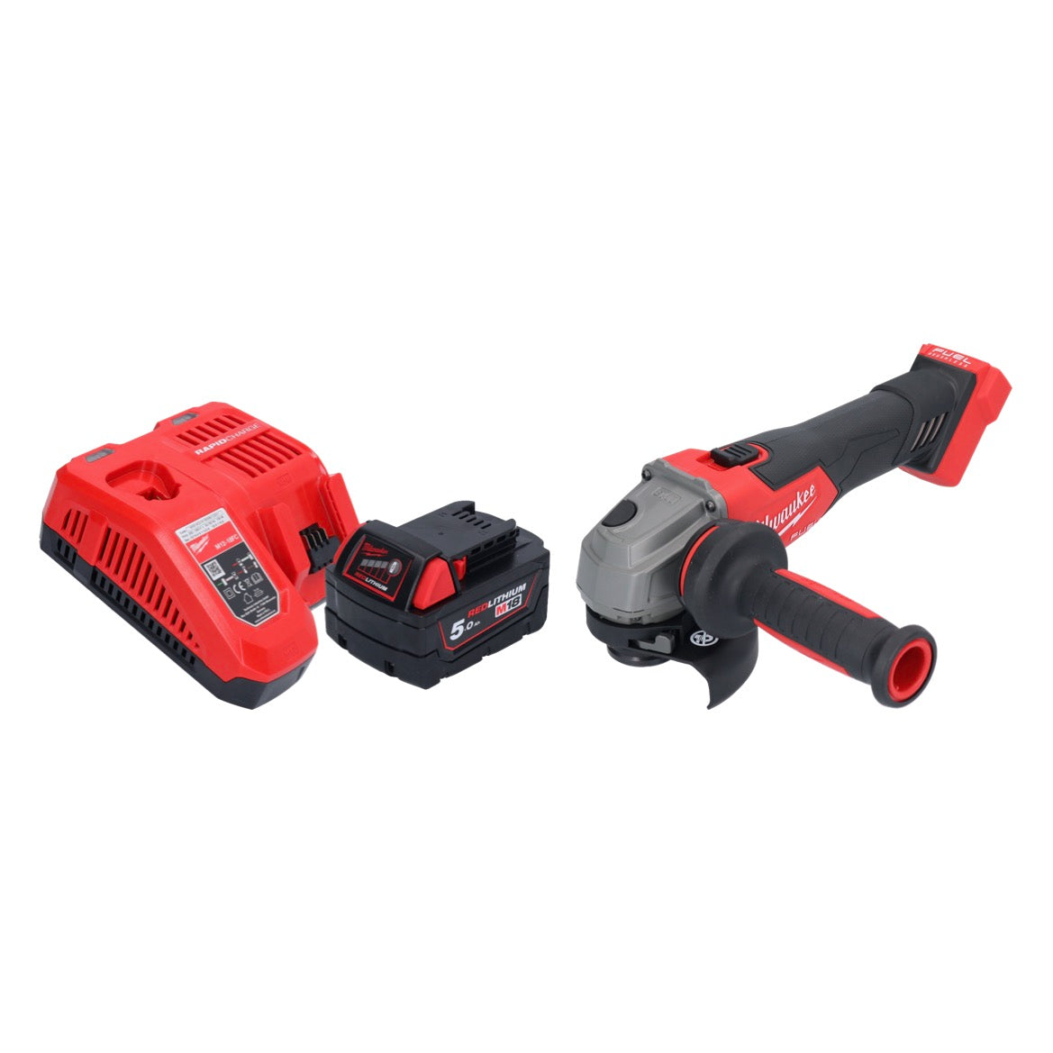 Milwaukee M18 FSAG115X-501 Akku Winkelschleifer 18 V 115 mm Brushless + 1x Akku 5,0 Ah + Ladegerät