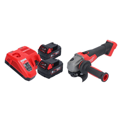 Milwaukee M18 FSAG115X-502 Akku Winkelschleifer 18 V 115 mm Brushless + 2x Akku 5,0 Ah + Ladegerät