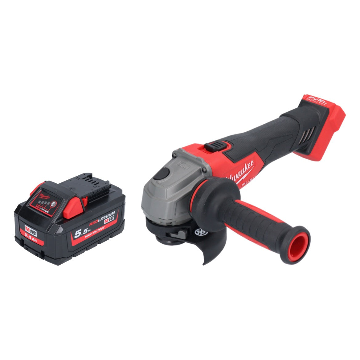 Meuleuse d'angle sur batterie Milwaukee M18 FSAG115X-551 18 V 115 mm sans balais + 1x batterie 5,5 Ah - sans chargeur