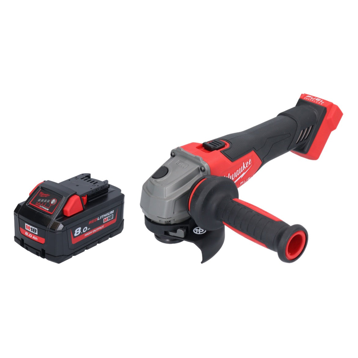 Meuleuse d'angle sur batterie Milwaukee M18 FSAG115X-801 18 V 115 mm sans balais + 1x batterie 8,0 Ah - sans chargeur