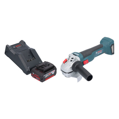 Meuleuse d'angle sans fil Bosch GWS 18V-10 Professional 18 V 115 mm sans balais + 1 batterie 4,0 Ah + chargeur