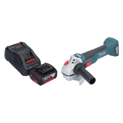 Meuleuse d'angle sans fil Bosch GWS 18V-10 Professional 18 V 115 mm sans balais + 1 batterie 5,0 Ah + chargeur