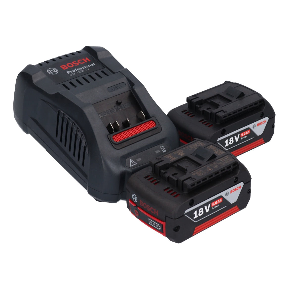 Bosch GWS 18V-10 Professional Akku Winkelschleifer 18 V 115 mm Brushless + 2x Akku 5,0 Ah + Ladegerät