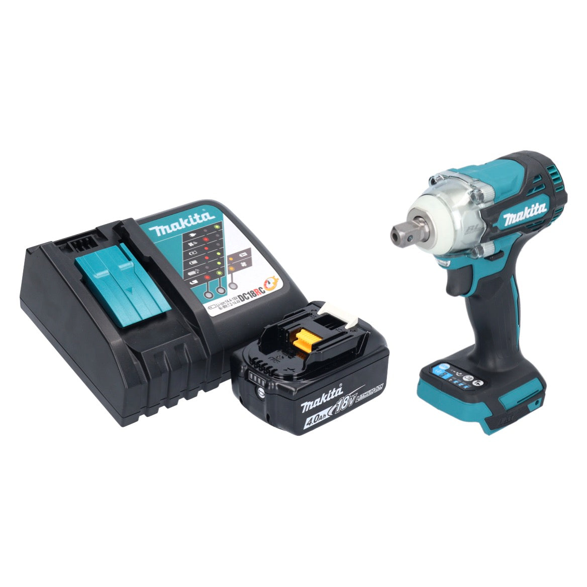 Makita DTW 301 RM1 Akku Schlagschrauber 18 V 330 Nm 1/2" Brushless + 1x Akku 4,0 Ah + Ladegerät