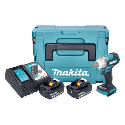 Makita DTW 301 RMJ Akku Schlagschrauber 18 V 330 Nm 1/2" Brushless + 2x Akku 4,0 Ah + Ladegerät + Makpac