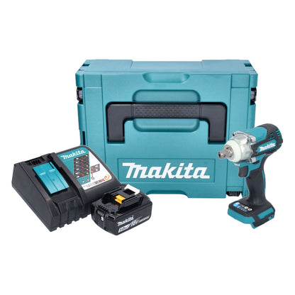 Makita DTW 301 RT1J clé à chocs sans fil 18 V 330 Nm 1/2" sans balai + 1x batterie 5,0 Ah + chargeur + Makpac