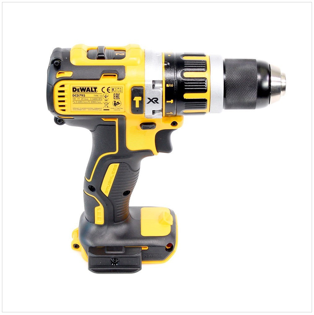 DeWalt DCD 795 Akku Schlagbohrschrauber 18 V + Dewalt DCB 184 Akku 18 V 5 Ah XR Li-Ion - Toolbrothers