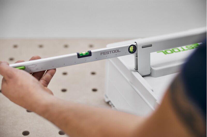 Festool LEYSYS-FT1 Wasserwaage 354 x 12 x 26 mm ( 577220 ) metrisch / INCH Skalierung aus Aluminimumvollprofil - Einsetzbar in Systainer 3 Griff