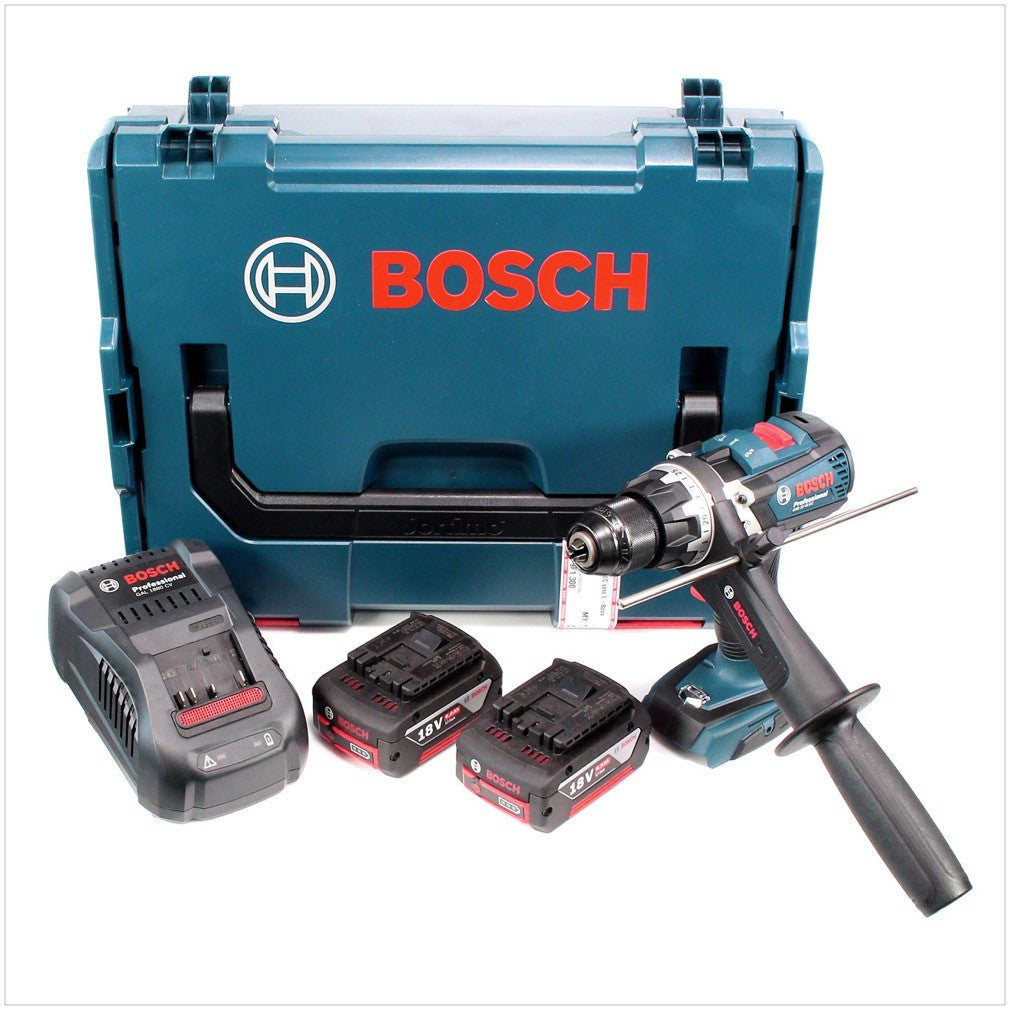 Bosch GSB 18 VE-EC Professional Akku - Schlagbohrschrauber in L-Boxx inkl. Einlage, 2x GBA 6 Ah Akku, Schnellladegerät GAL 1880 - Toolbrothers