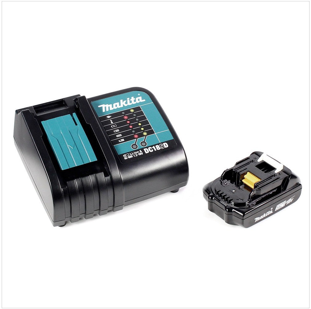 Makita DHP 453 SA1TK Akku Schlagbohrschrauber 18 V 42 Nm + 1x Akku 2,0 Ah + Ladegerät + 101 tlg. Werkzeugset + Koffer - Toolbrothers