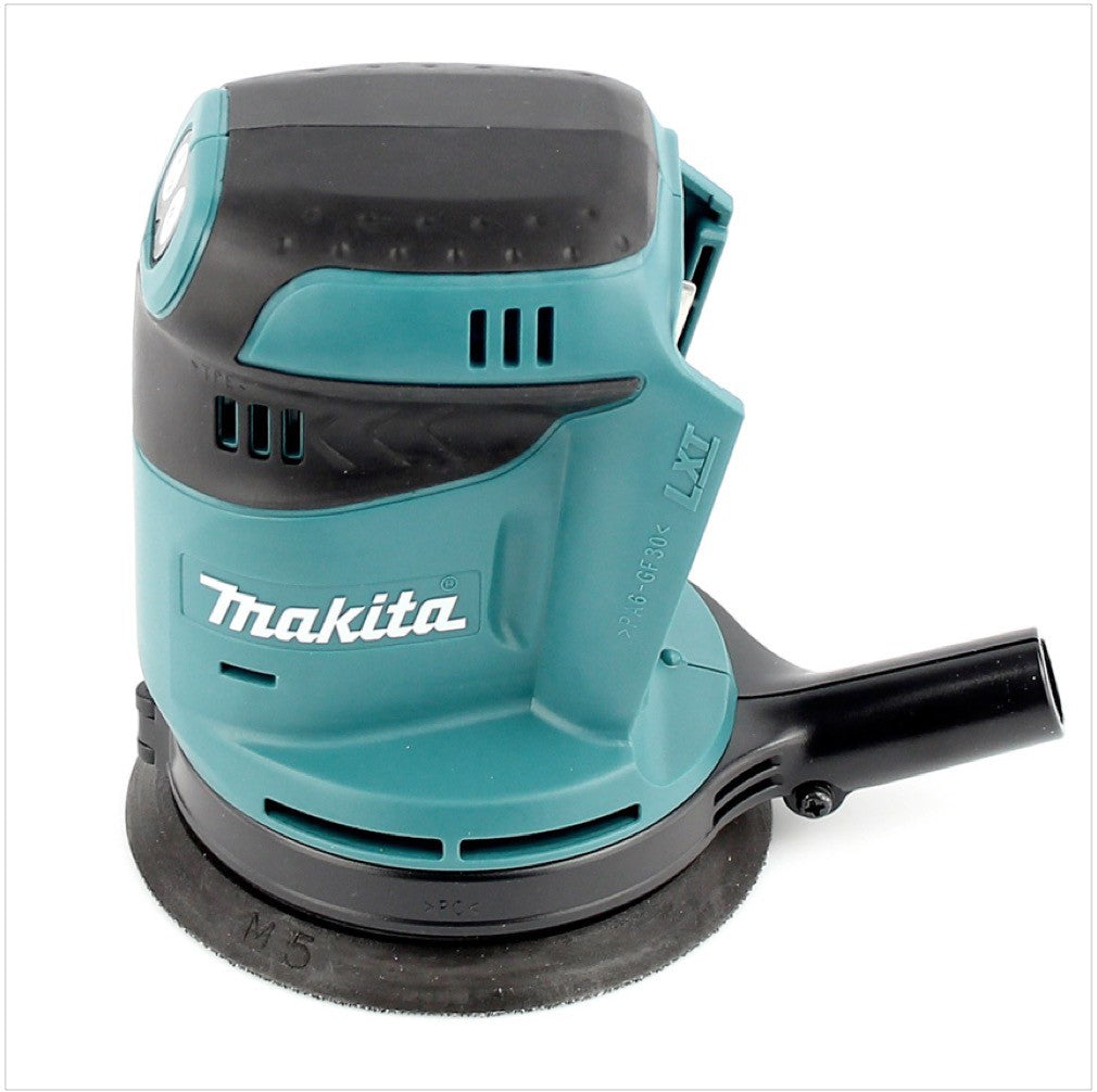 Makita DBO 180 SAJ Akku Exzenterschleifer 18 V 125 mm + 2x Akku 2,0 Ah + Ladegerät + Makpac - Toolbrothers