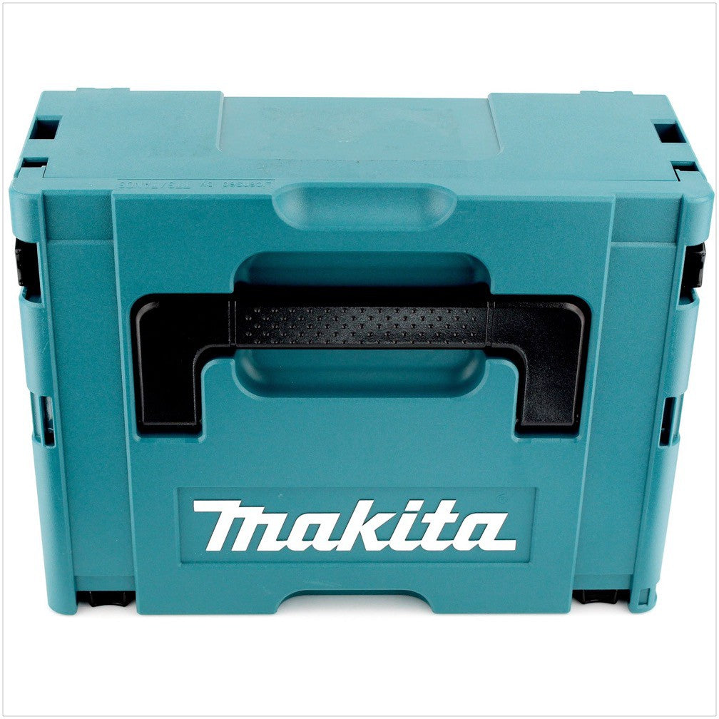 Makita DBO 180 SAJ Akku Exzenterschleifer 18 V 125 mm + 2x Akku 2,0 Ah + Ladegerät + Makpac - Toolbrothers