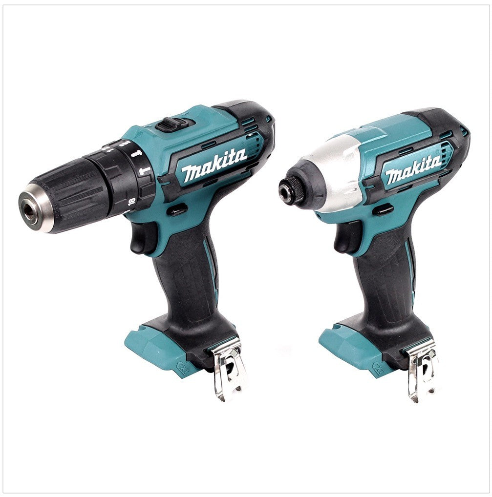 Makita CLX 202 AJ 10,8V-Set mit Akku Schlagbohrschrauber HP 331 + Akku Schlagschrauber TD 110 + 2x Akkus 2,0Ah + Ladegerät im Makpac 1 - Toolbrothers