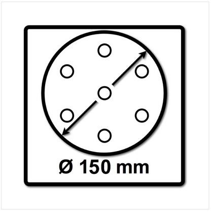 Festool STF D150/16 Schleifscheiben 150 mm Granat P80 GR / 50 Stück ( 496977 ) - Toolbrothers