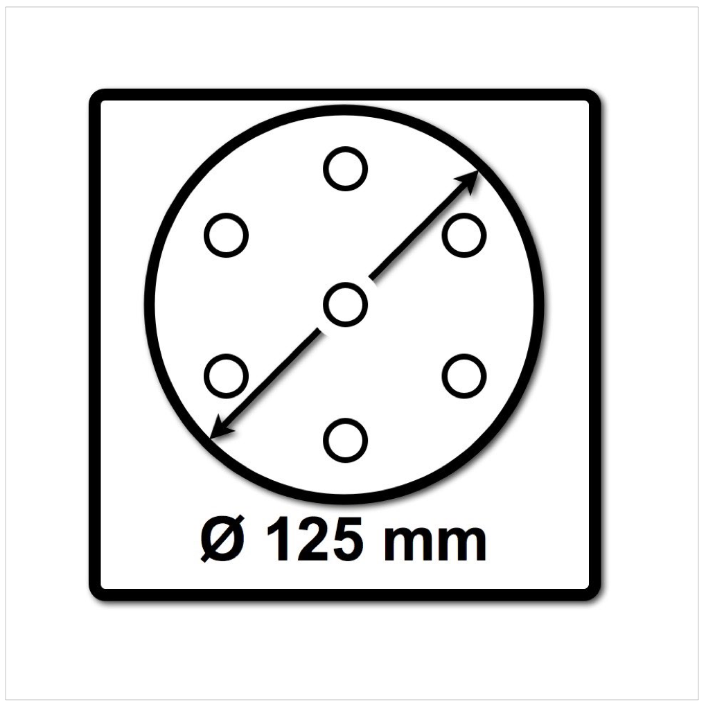 Festool STF D125/8 Schleifscheiben 125 mm Granat P80 GR / 50 Stück ( 497167 ) - Toolbrothers