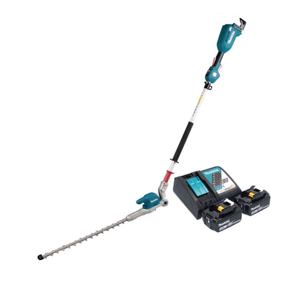 Taille-haie sur batterie Makita DUN 500 WRF2 18 V 50 cm sans balai + 2x batteries 3,0 Ah + chargeur