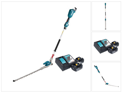 Makita DUN 500 WRM2 Akku Heckenschneider 18 V 50 cm Brushless + 2x Akku 4,0 Ah + Ladegerät