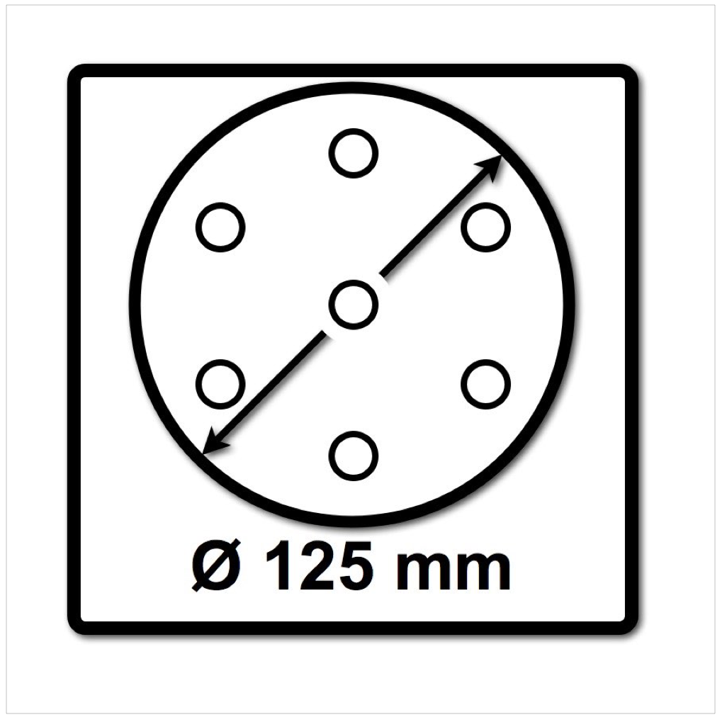 Festool STF D125/8 Schleifscheiben 125 mm Granat P150 GR / 100 Stück ( 497170 ) - Toolbrothers