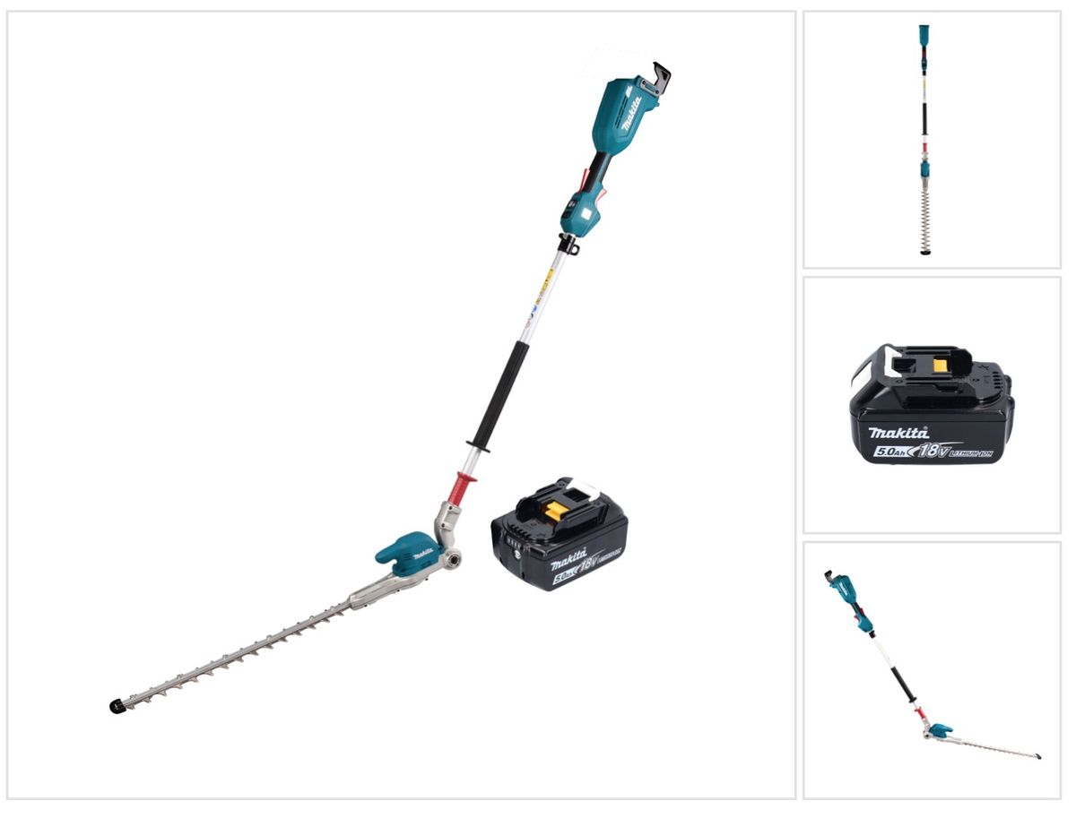 Taille-haie sur batterie Makita DUN 500 WT 18 V 50 cm sans balais + 1x batterie 5,0 Ah - sans chargeur