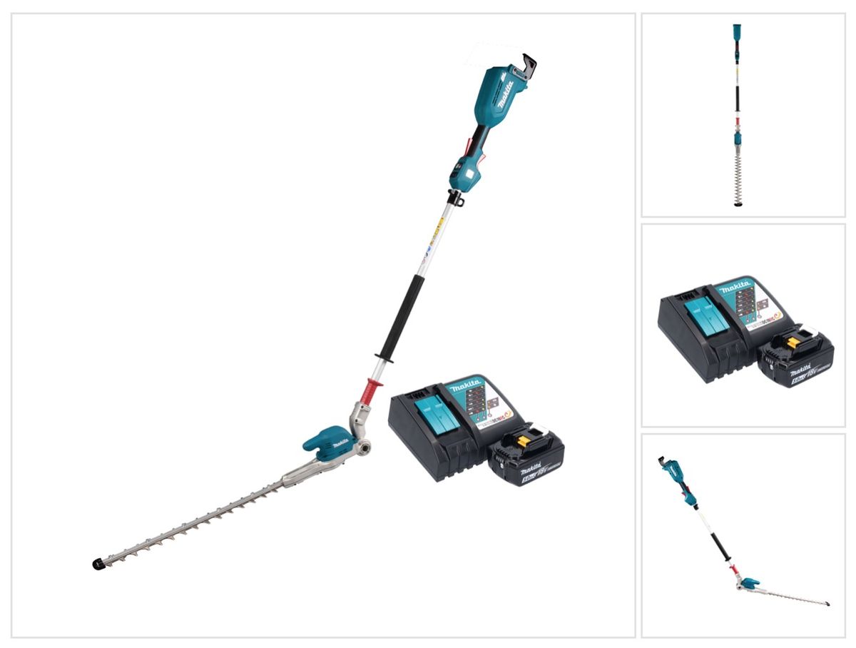 Makita DUN 500 WRT Akku Heckenschneider 18 V 50 cm Brushless + 1x Akku 5,0 Ah + Ladegerät