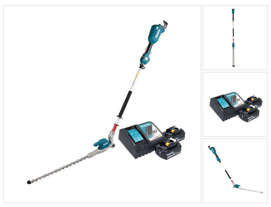 Taille-haie à batterie Makita DUN 500 WRG2 18 V 50 cm sans balai + 2x batteries 6,0 Ah + chargeur