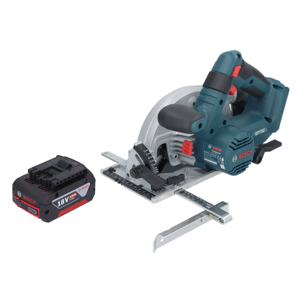 Bosch GKS 18V-57-2 Professional Akku Handkreissäge 18 V 165 mm Brushless + 1x Akku 4,0 Ah - ohne Ladegerät