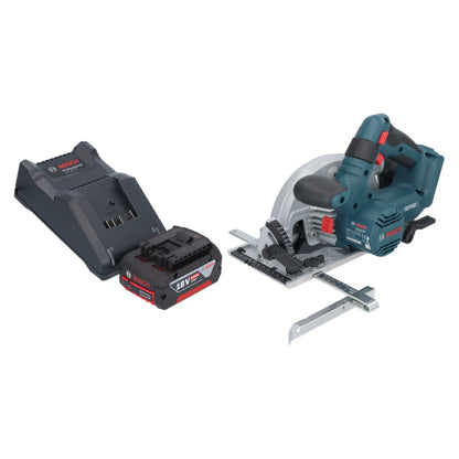 Bosch GKS 18V-57-2 Scie circulaire sans fil professionnelle 18 V 165 mm sans balai + 1x batterie 4,0 Ah + chargeur