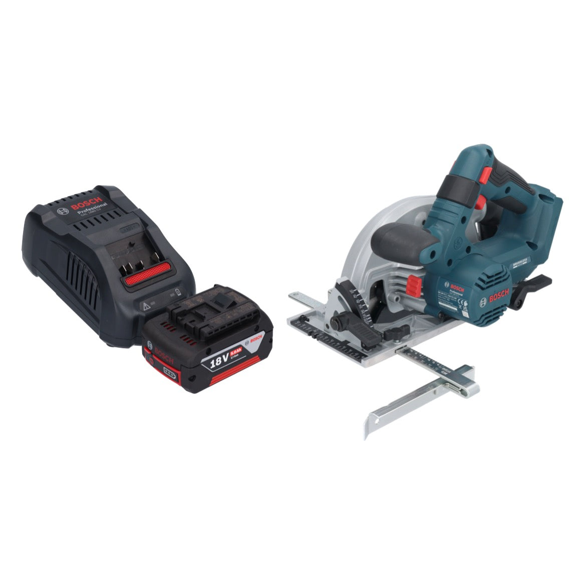 Bosch GKS 18V-57-2 Professional Akku Handkreissäge 18 V 165 mm Brushless + 1x Akku 5,0 Ah + Ladegerät