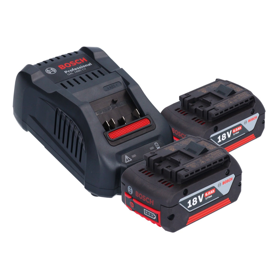 Bosch GKS 18V-57-2 Professional Akku Handkreissäge 18 V 165 mm Brushless + 2x Akku 6,0 Ah + Ladegerät