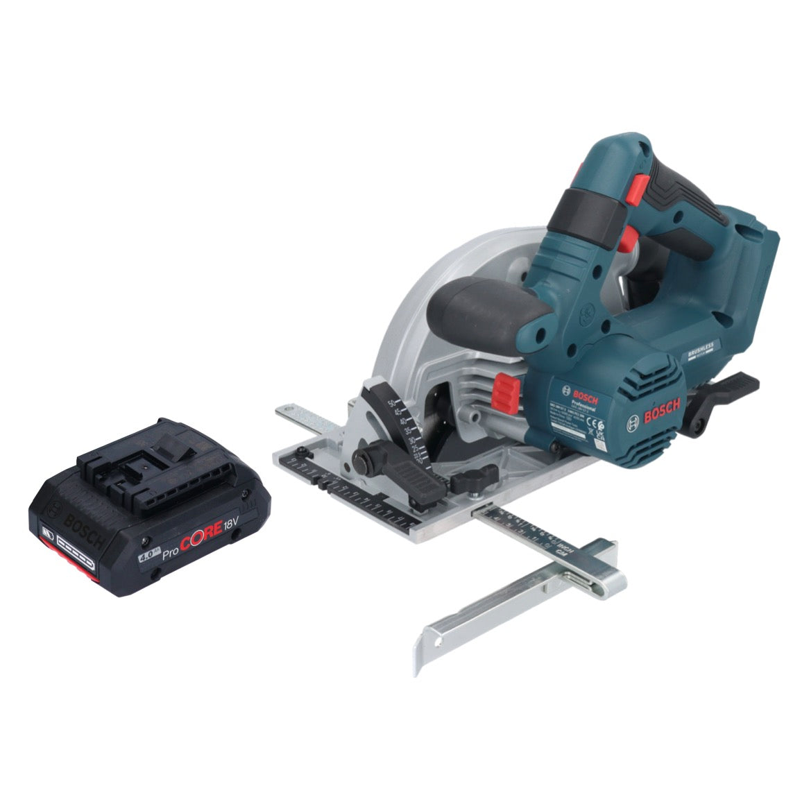 Bosch GKS 18V-57-2 Professional Akku Handkreissäge 18 V 165 mm Brushless + 1x ProCORE Akku 4,0 Ah - ohne Ladegerät