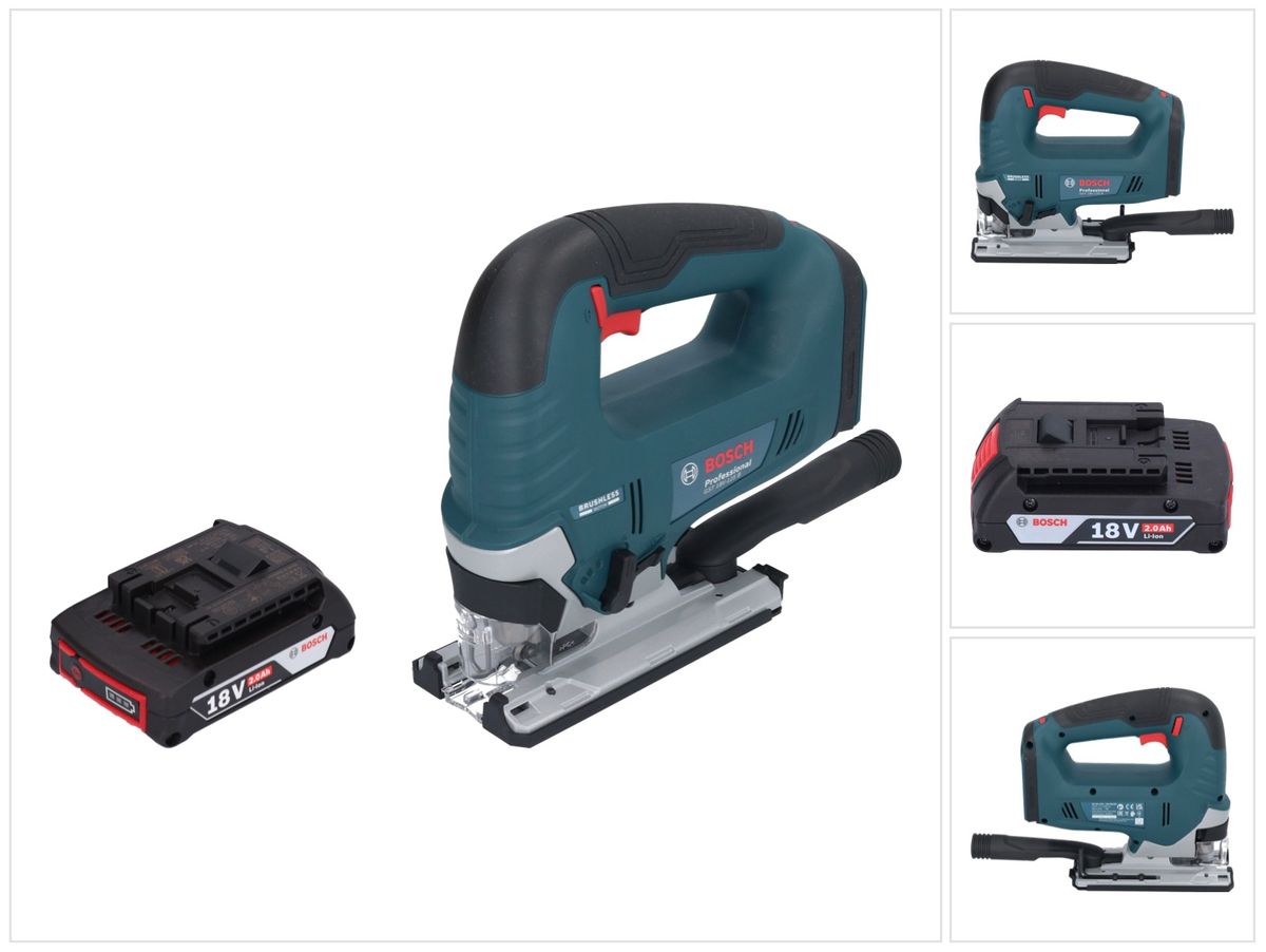 Bosch GST 18V-125 B Scie sauteuse professionnelle sans fil 18 V 125 mm sans balais + 1x batterie 2,0 Ah - sans chargeur