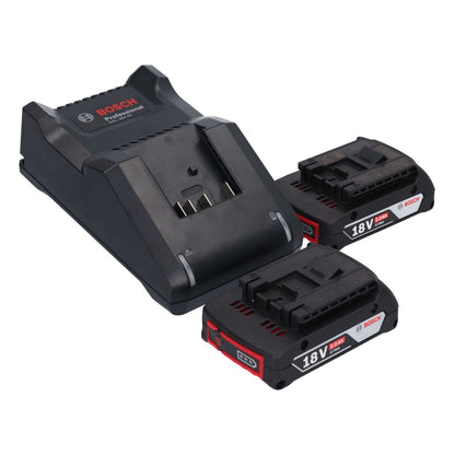 Bosch GST 18V-125 B Professional Akku Stichsäge 18 V 125 mm Brushless + 2x Akku 2,0 Ah + Ladegerät