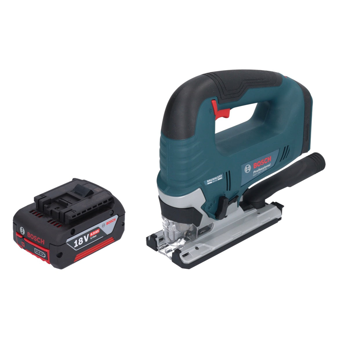 Bosch GST 18V-125 B Scie sauteuse professionnelle sans fil 18 V 125 mm sans balais + 1x batterie 4,0 Ah - sans chargeur