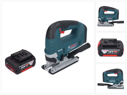 Bosch GST 18V-125 B Scie sauteuse professionnelle sans fil 18 V 125 mm sans balais + 1x batterie 5,0 Ah - sans chargeur