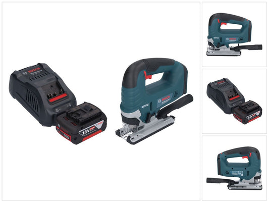 Bosch GST 18V-125 B Scie sauteuse professionnelle sans fil 18 V 125 mm sans balais + 1x batterie 5,0 Ah + chargeur