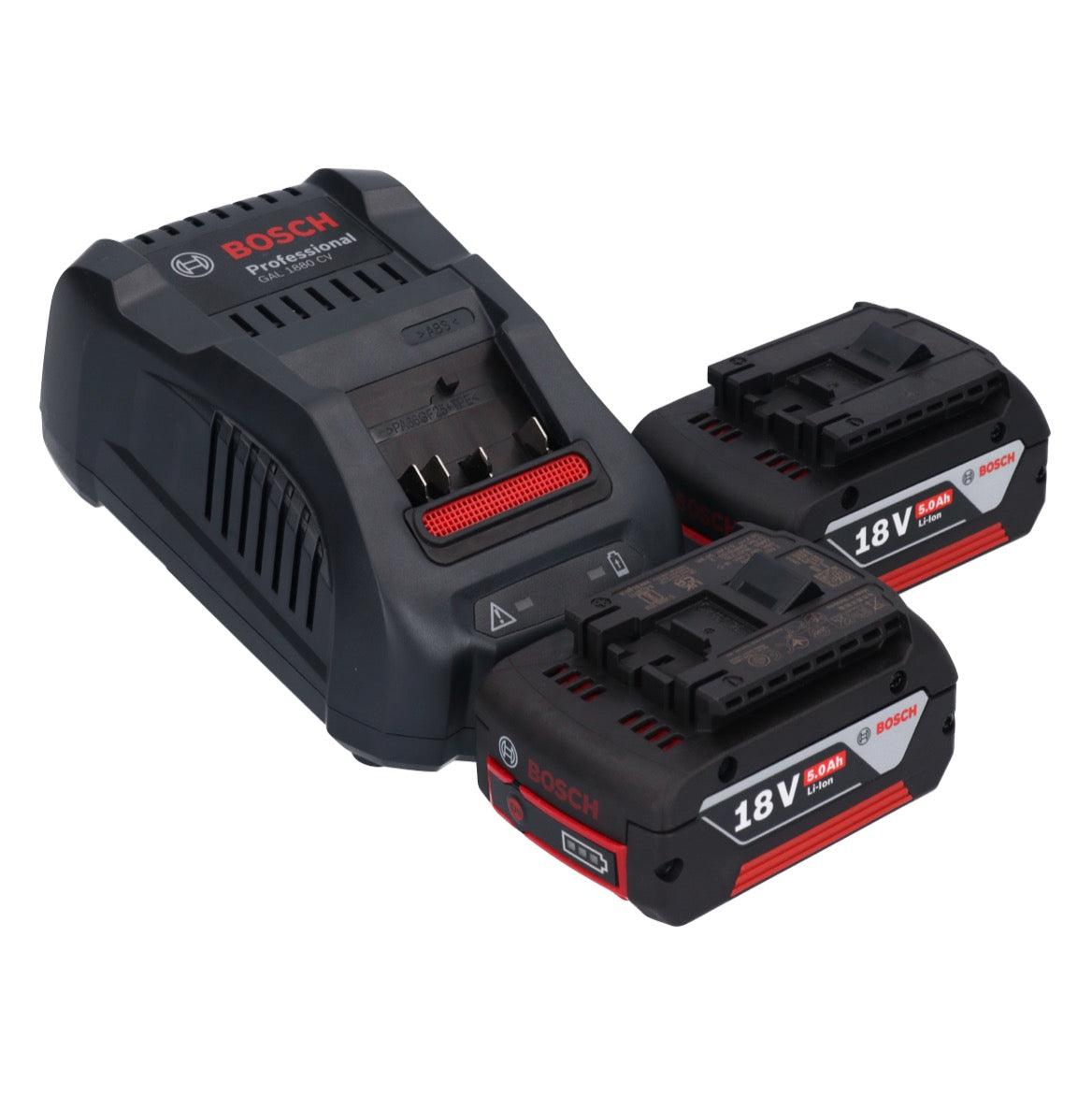 Bosch GST 18V-125 B Professional Akku Stichsäge 18 V 125 mm Brushless + 2x Akku 5,0 Ah + Ladegerät