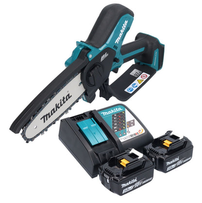 Makita DUC 150 RF2 Akku Kettensäge 18 V 15 cm Brushless + 2x Akku 3,0 Ah + Ladegerät