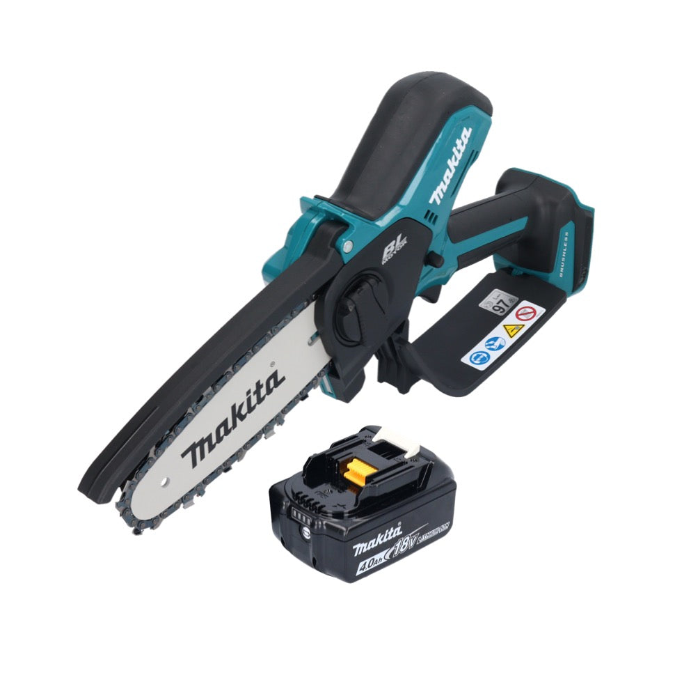 Makita DUC 150 M Akku Kettensäge 18 V 15 cm Brushless + 1x Akku 4,0 Ah - ohne Ladegerät