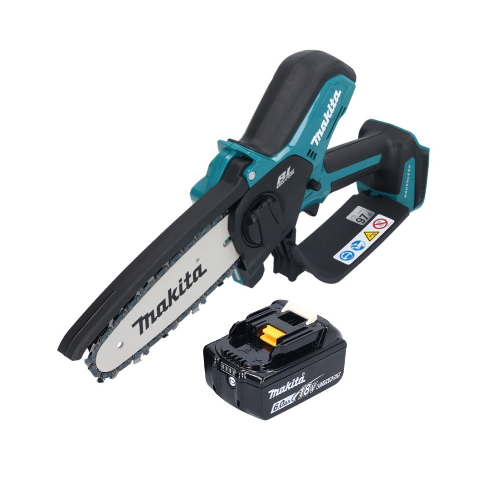 Tronçonneuse à batterie Makita DUC 150 G 18 V 15 cm sans balais + 1x batterie 6,0 Ah - sans chargeur