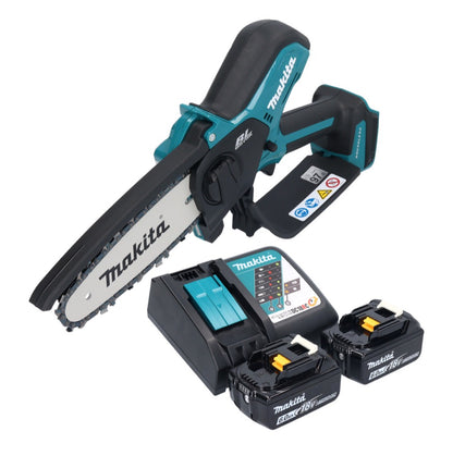 Makita DUC 150 RG2 Akku Kettensäge 18 V 15 cm Brushless + 2x Akku 6,0 Ah + Ladegerät