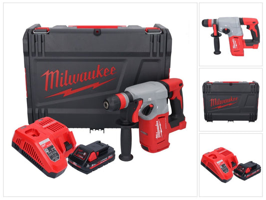 Milwaukee M18 BLHX-301X Akku Kombihammer 18 V 2,3 J Brushless + 1x Akku 3,0 Ah + Ladegerät + HD-Box