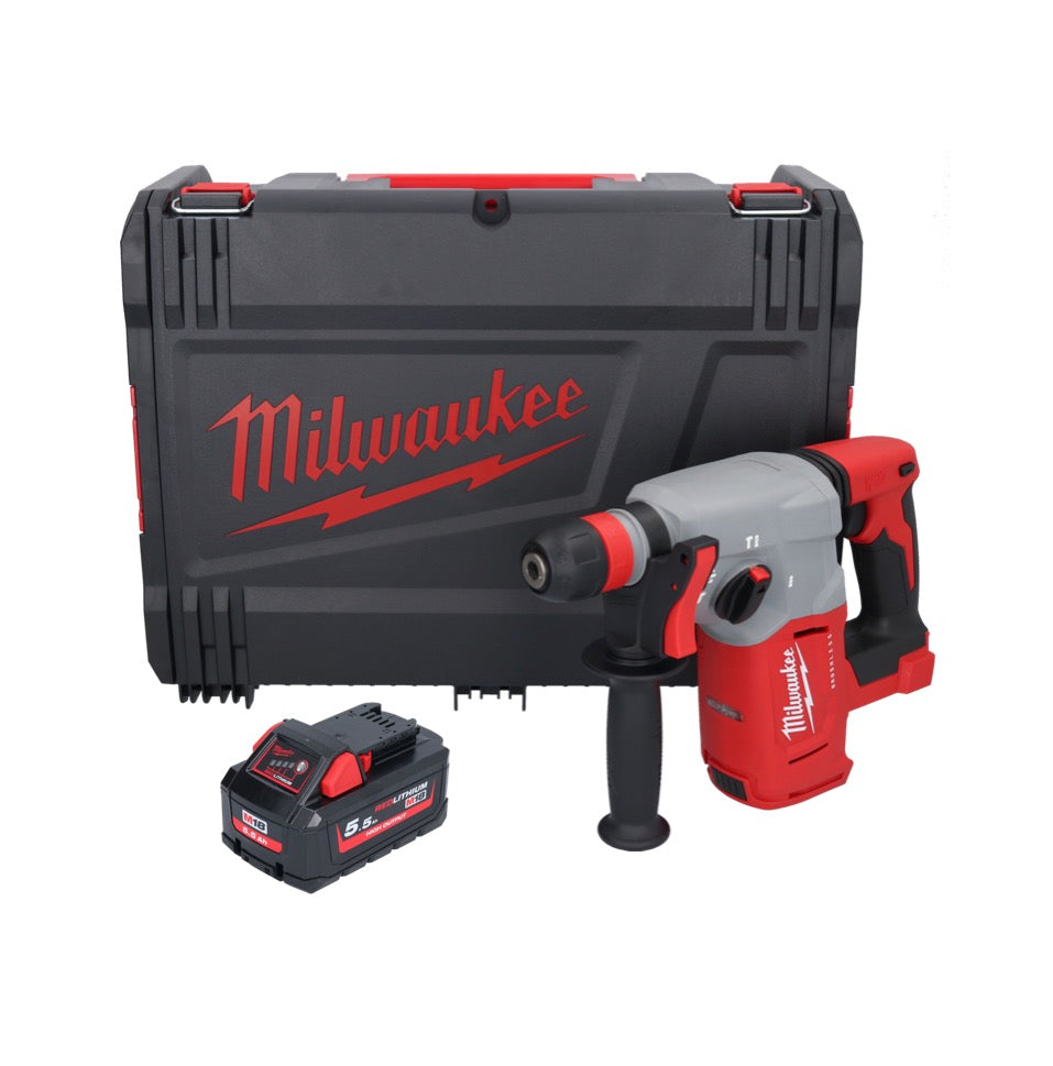 Milwaukee M18 BLHX-551X Akku Kombihammer 18 V 2,3 J Brushless + 1x Akku 5,5 Ah + HD-Box - ohne Ladegerät