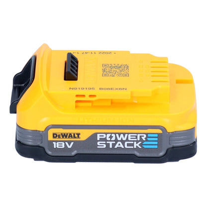 DeWalt DCW 682 NT Akku Flachdübelfräse 18 V 102 x 20 mm Brushless + 1x Powerstack Akku 1,7 Ah + TSTAK - ohne Ladegerät