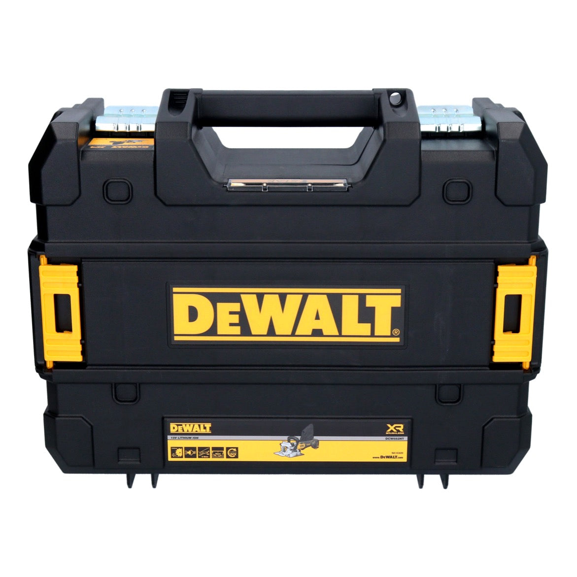 DeWalt DCW 682 E2T Akku Flachdübelfräse 18 V 102 x 20 mm Brushless + 2x Powerstack Akku 1,7 Ah + Ladegerät + TSTAK