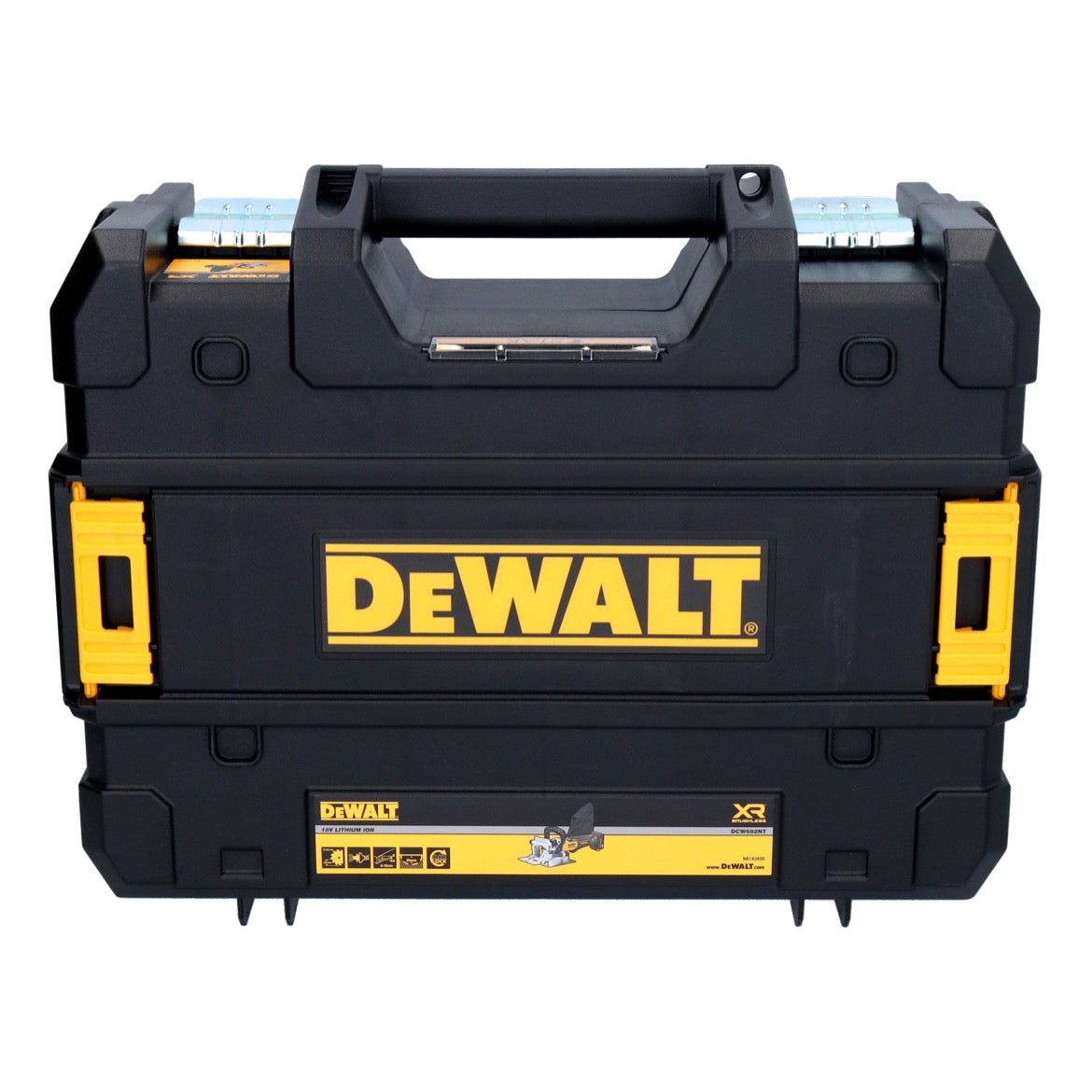 DeWalt DCW 682 D2T Akku Flachdübelfräse 18 V 102 x 20 mm Brushless + 2x Akku 2,0 Ah + Ladegerät + TSTAK