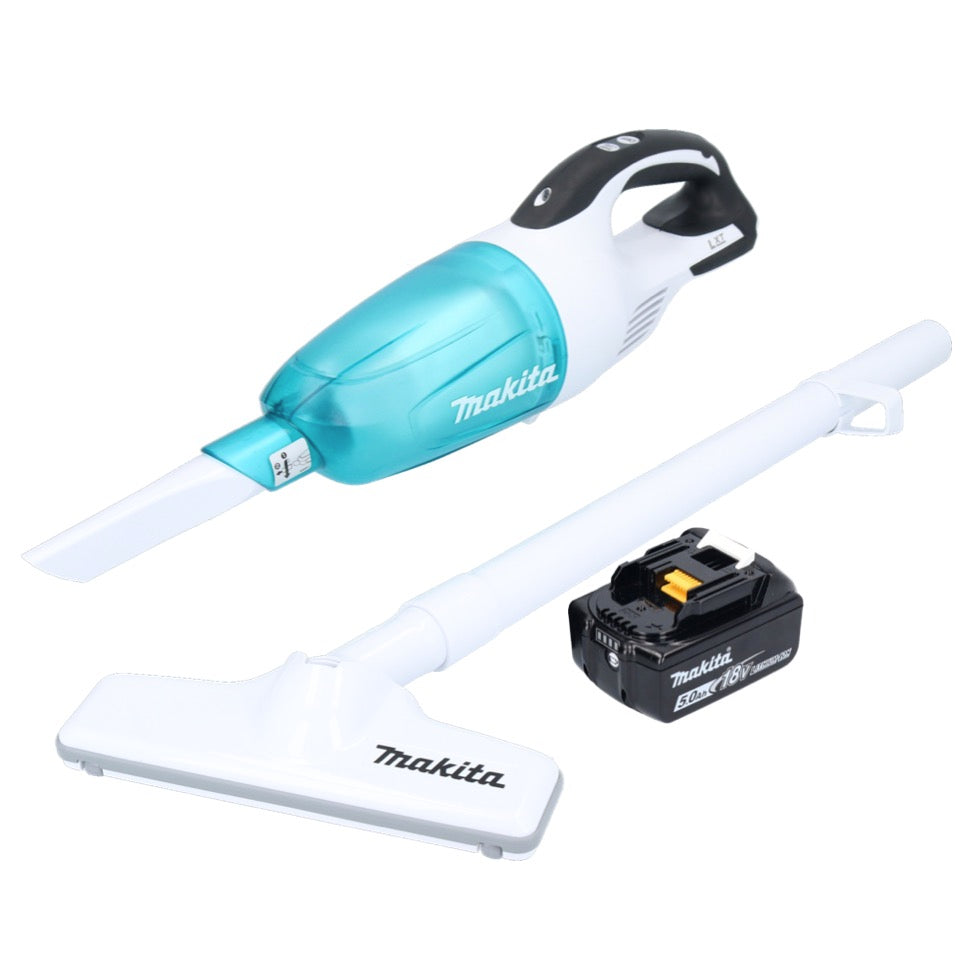 Aspirateur sans fil Makita DCL 181 FT1WX 18 V 53 mbar 0,65 L + 1x batterie 5,0 Ah - sans chargeur