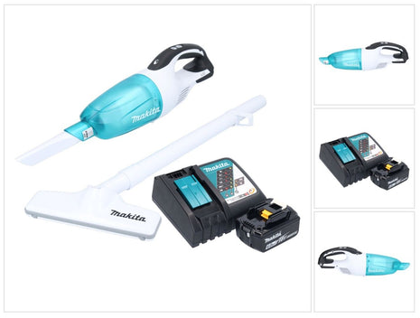 Makita DCL 181 FRG1WX aspirador inalámbrico 18 V 53 mbar 0,65 L + 1x batería 6,0 Ah + cargador