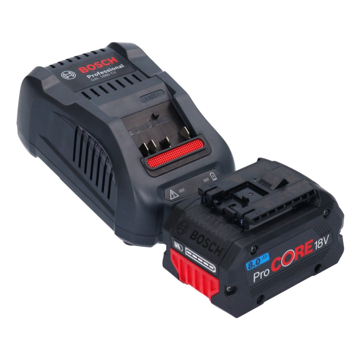 Bosch GWS 18V-7 Professional Akku Winkelschleifer 18 V 125 mm Brushless + 1x ProCORE Akku 8,0 Ah + Ladegerät